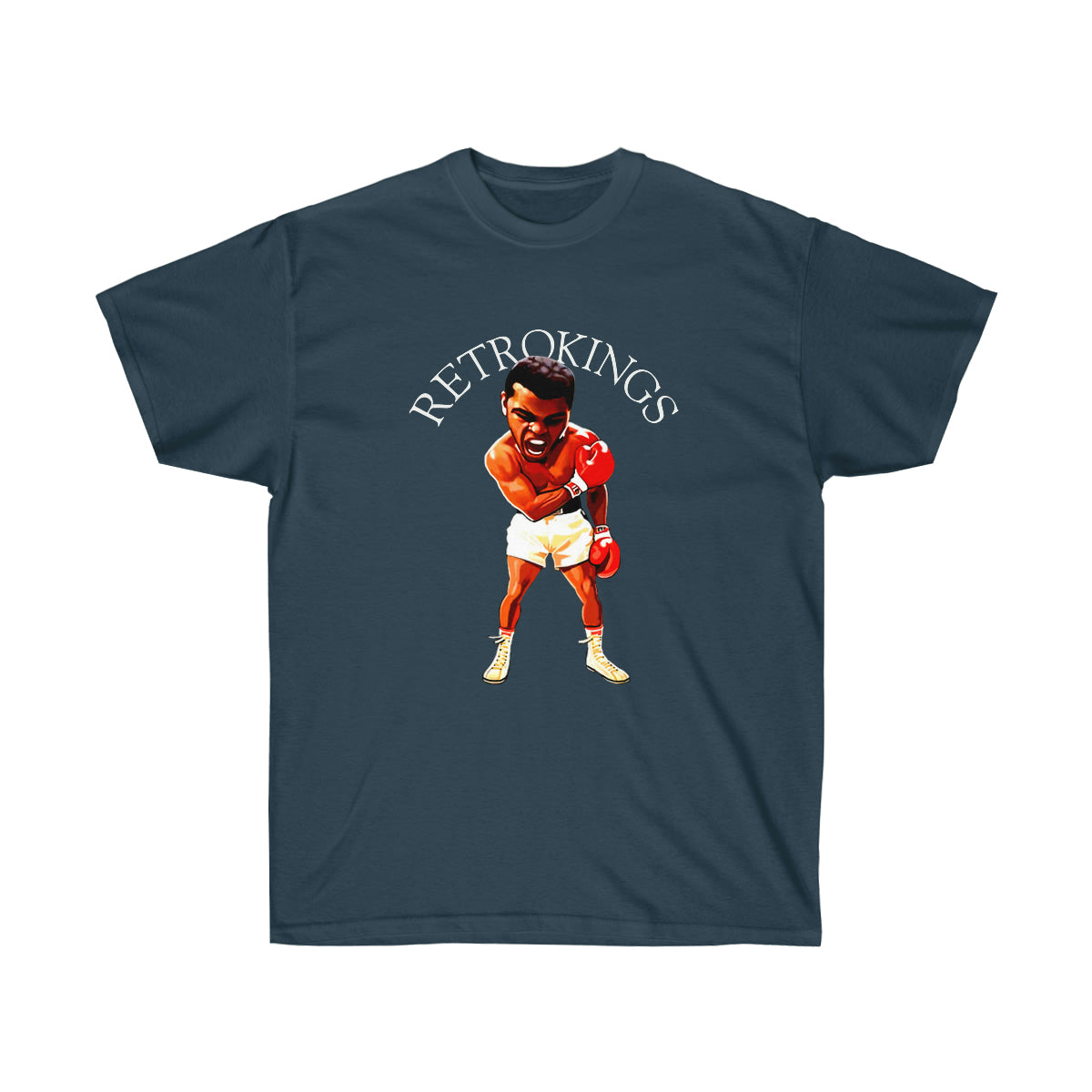Rap Ali Retroking Men T-Shirt - Blue Dusk, 2XL image