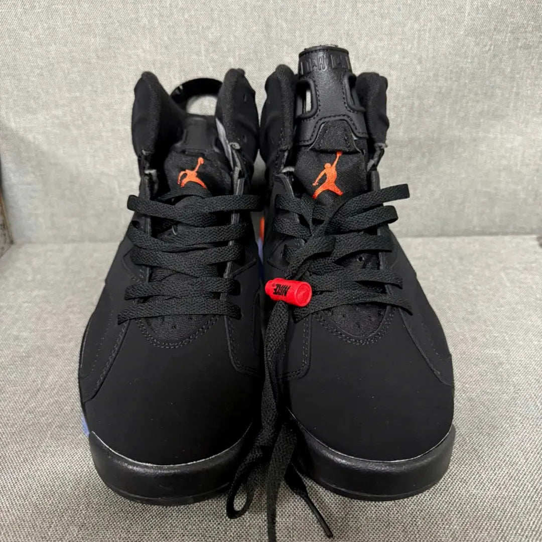 AJ 6 Black Infrared Orange Shoes Sneakers - nk0000292 image 2