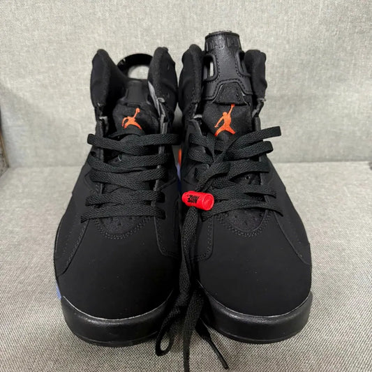 AJ 6 Black Infrared Orange Shoes Sneakers - nk0000292 image 2