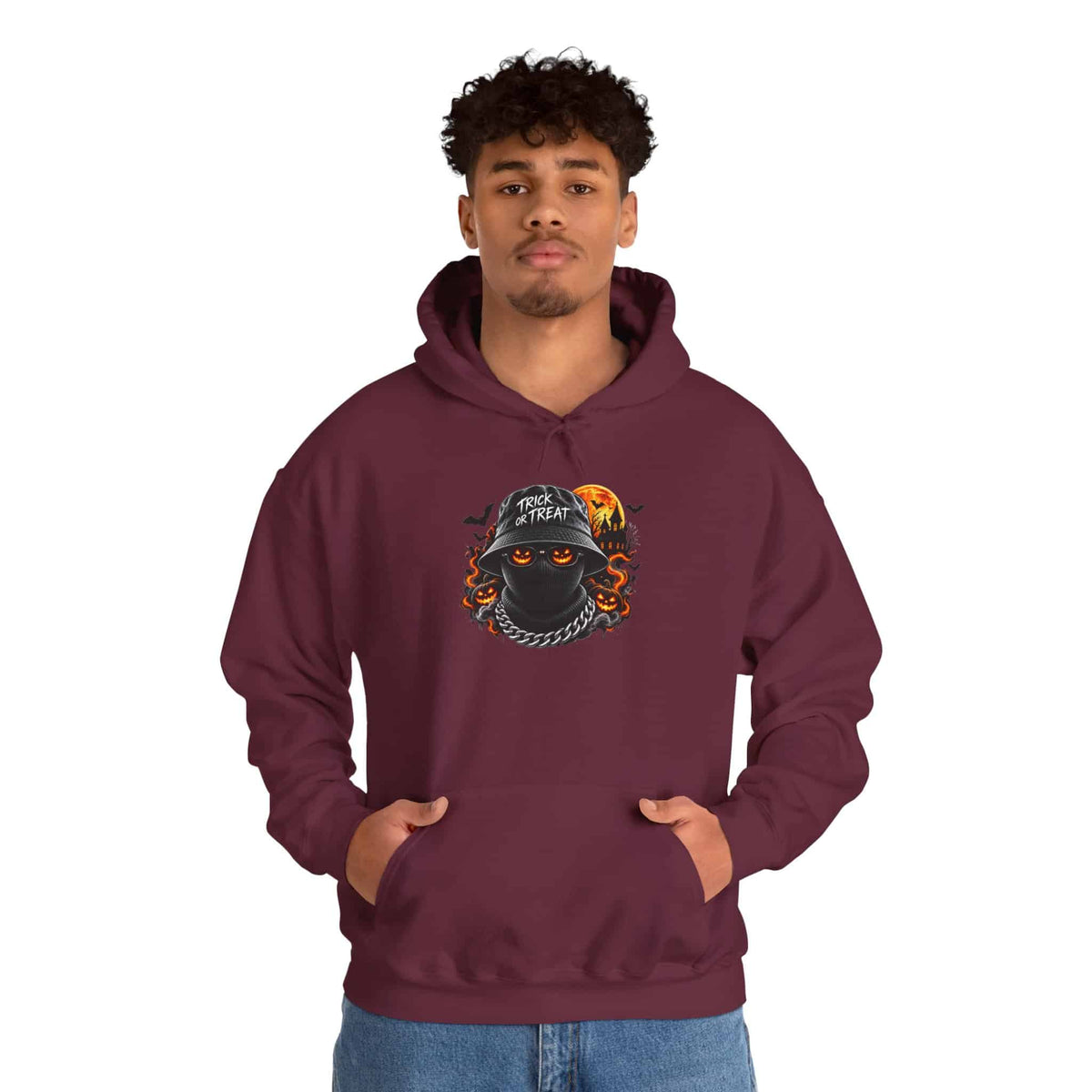 Spooky Streetwear Masked Hooded Sweatshirt image 25