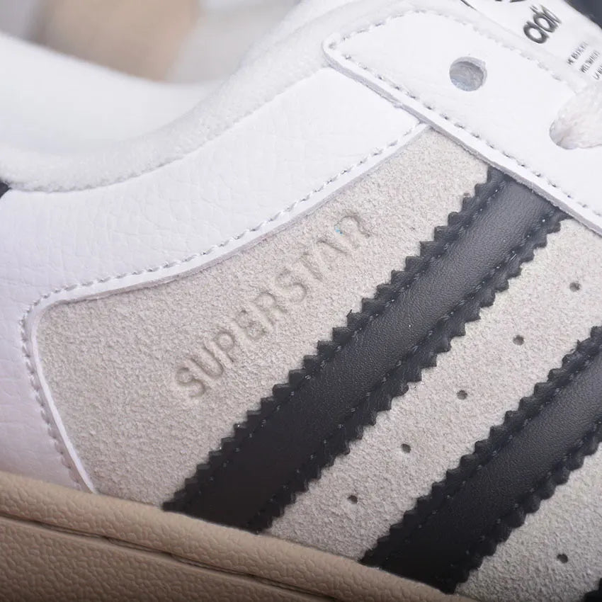 AD Superstar II "Core White / Core Black / Khaki Three" Shoes Sneakers - nk0005443 image 5