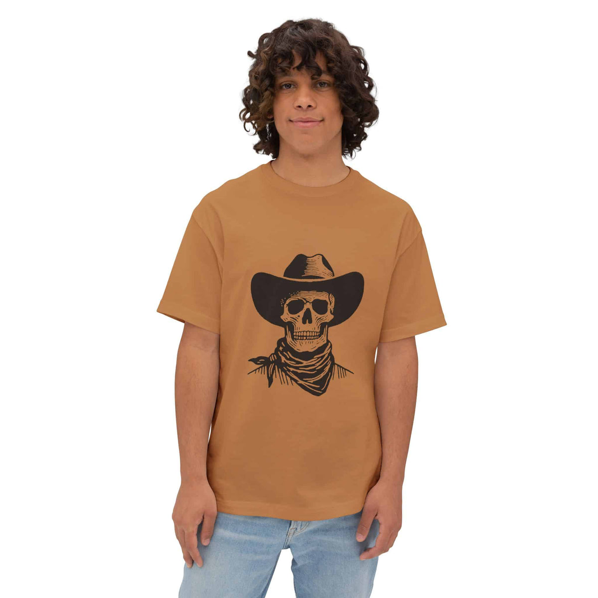Outlaw Skull Unisex Oversized Boxy Tee image 22