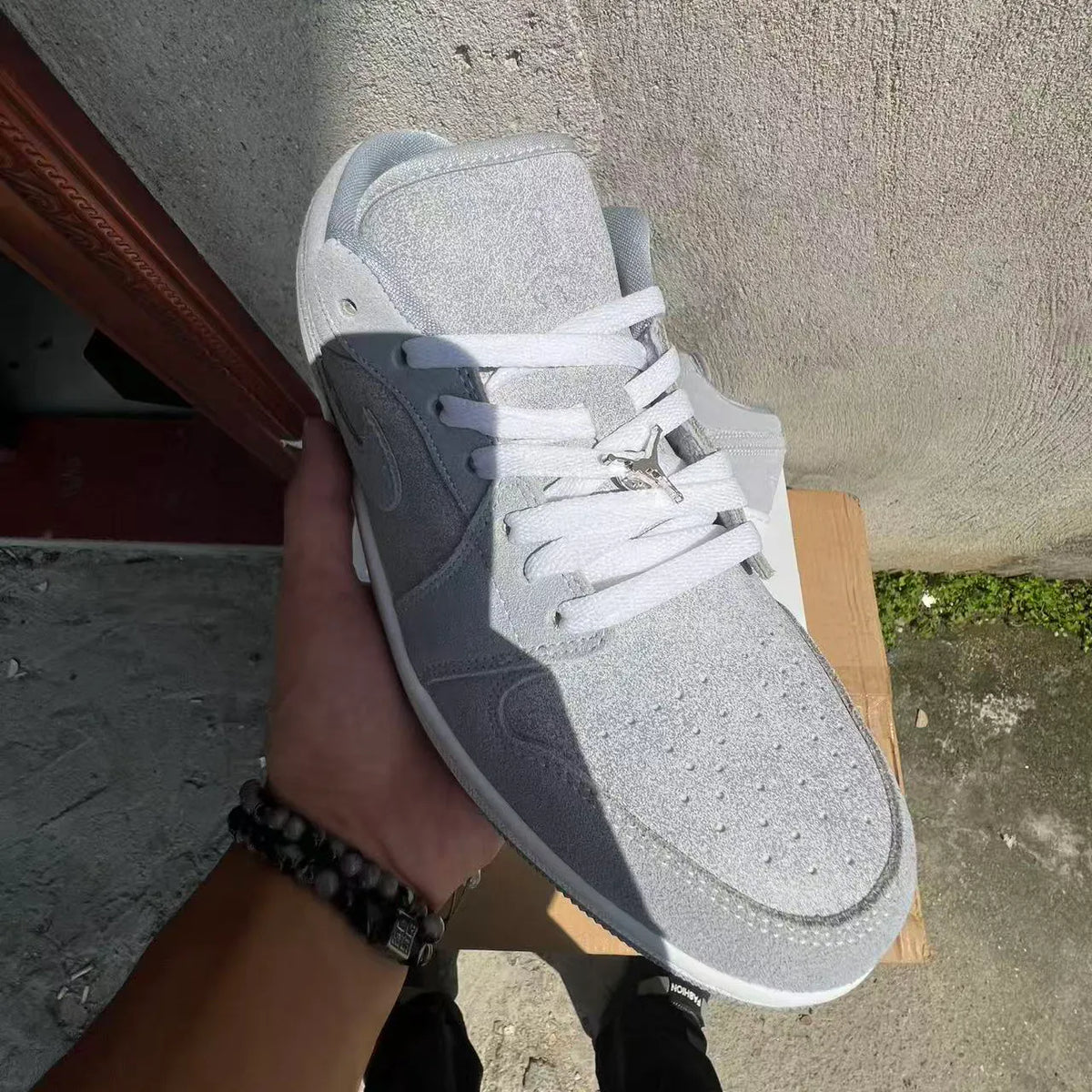 AJ 1 Low SE 'Light Iron Ore Grey' Shoes Sneakers – nk0005428 image 5