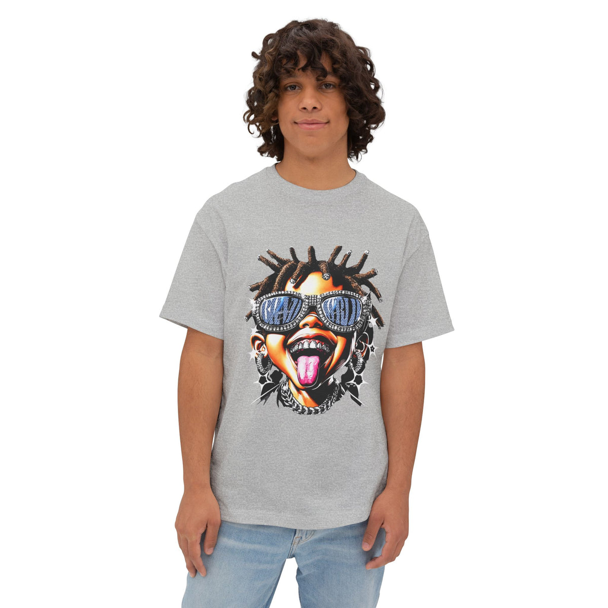 Diamond Drip Unisex Oversized Boxy Tee image 33