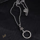 CH Circle Pendant Necklace - CH0023 - Silver 1 image