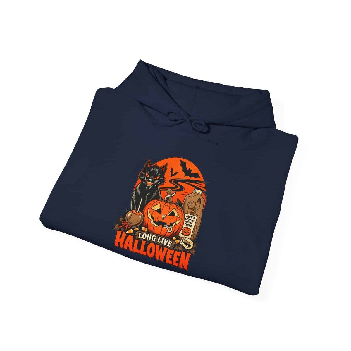 Midnight Cat Hooded Sweatshirt image 56