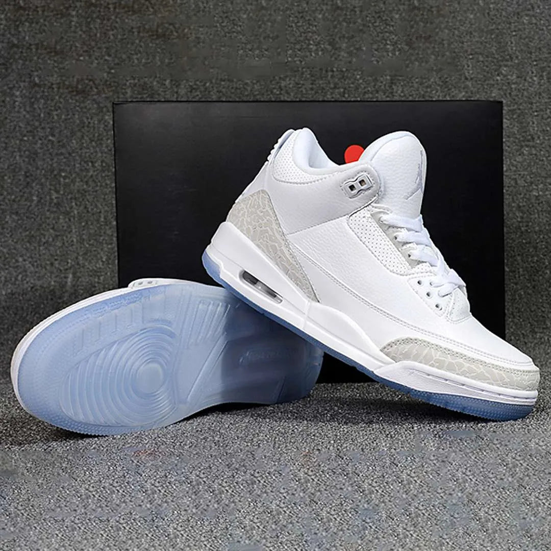 AJ 3 Pure White Shoes Sneakers - nk0001642 image 11