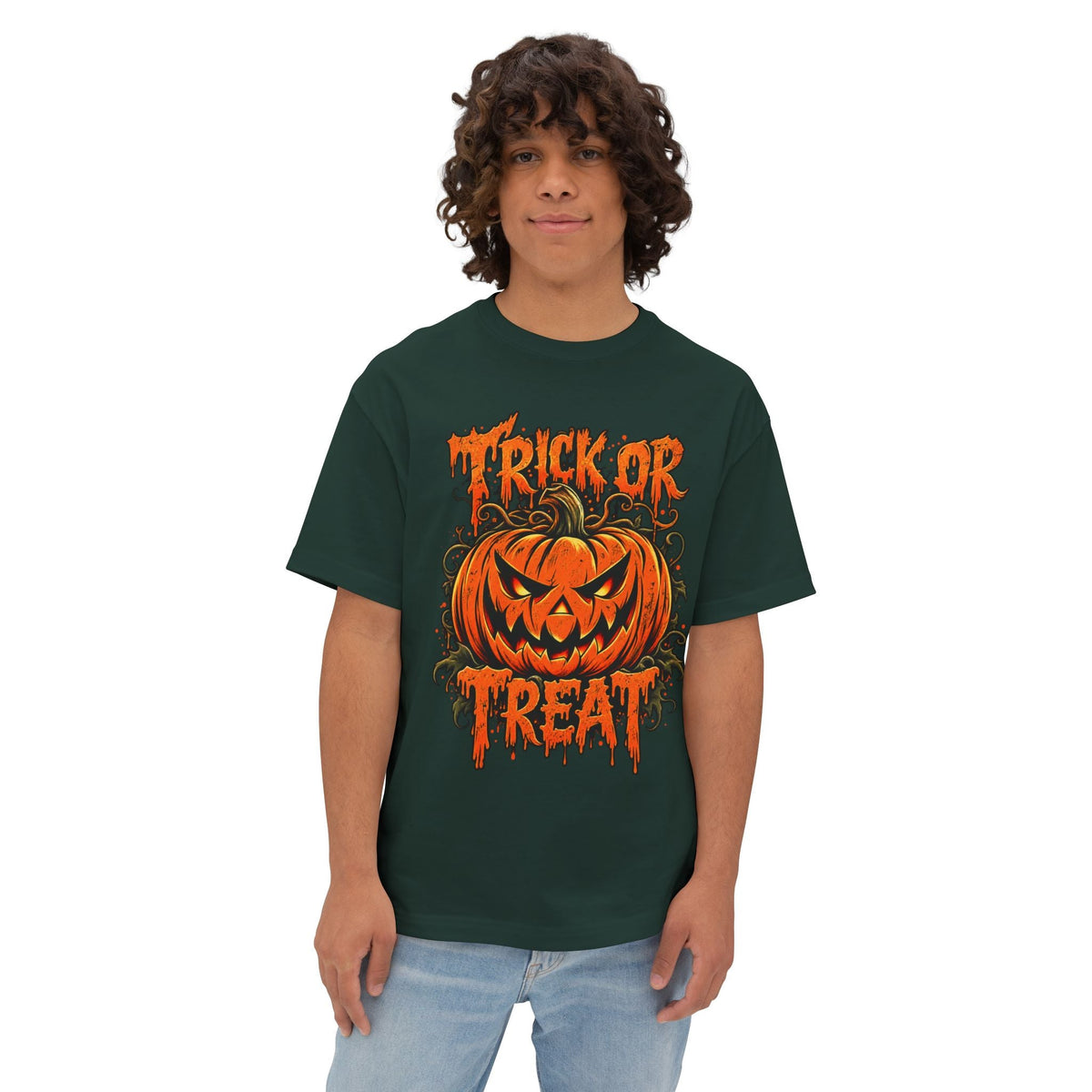 Trick or Treat Unisex Oversized Boxy Tee image 23