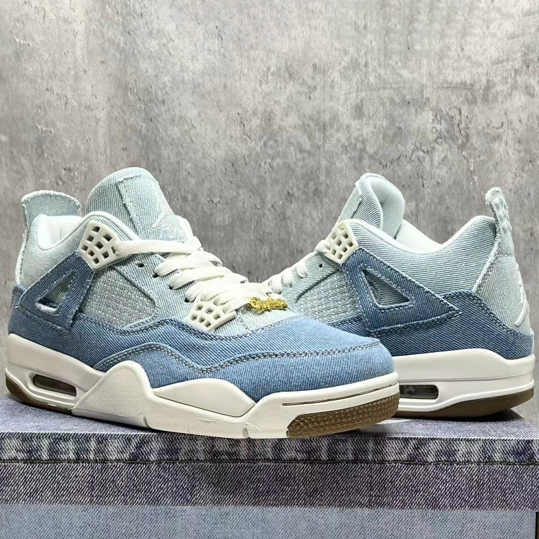 AJ 4 Denim Worn Blue Shoes Sneakers – nk0004418 image 7
