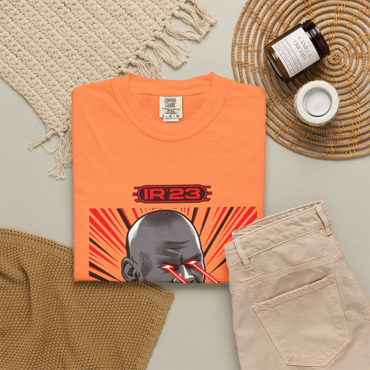 Graphic Print Unisex Garment-Dyed T-shirt - POD0032 image 7