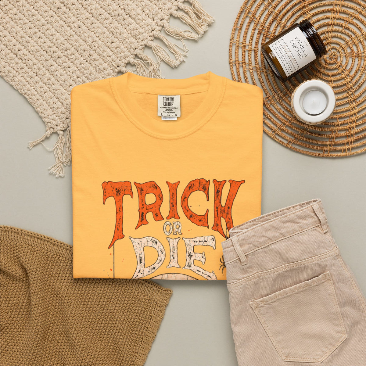 TRICK OR DIE Unisex Garment-Dyed T-shirt image 43