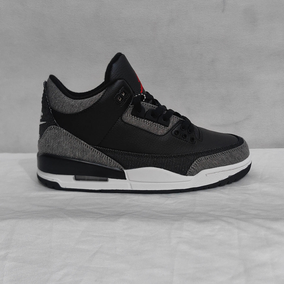 Levi’s x AJ 3 Black Denim Shoes Sneakers – nk0005001 image 4