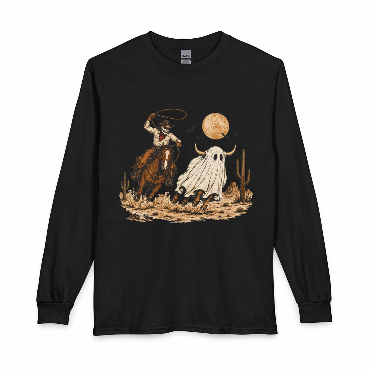 Halloween Cowboy Long Sleeve T-Shirt image