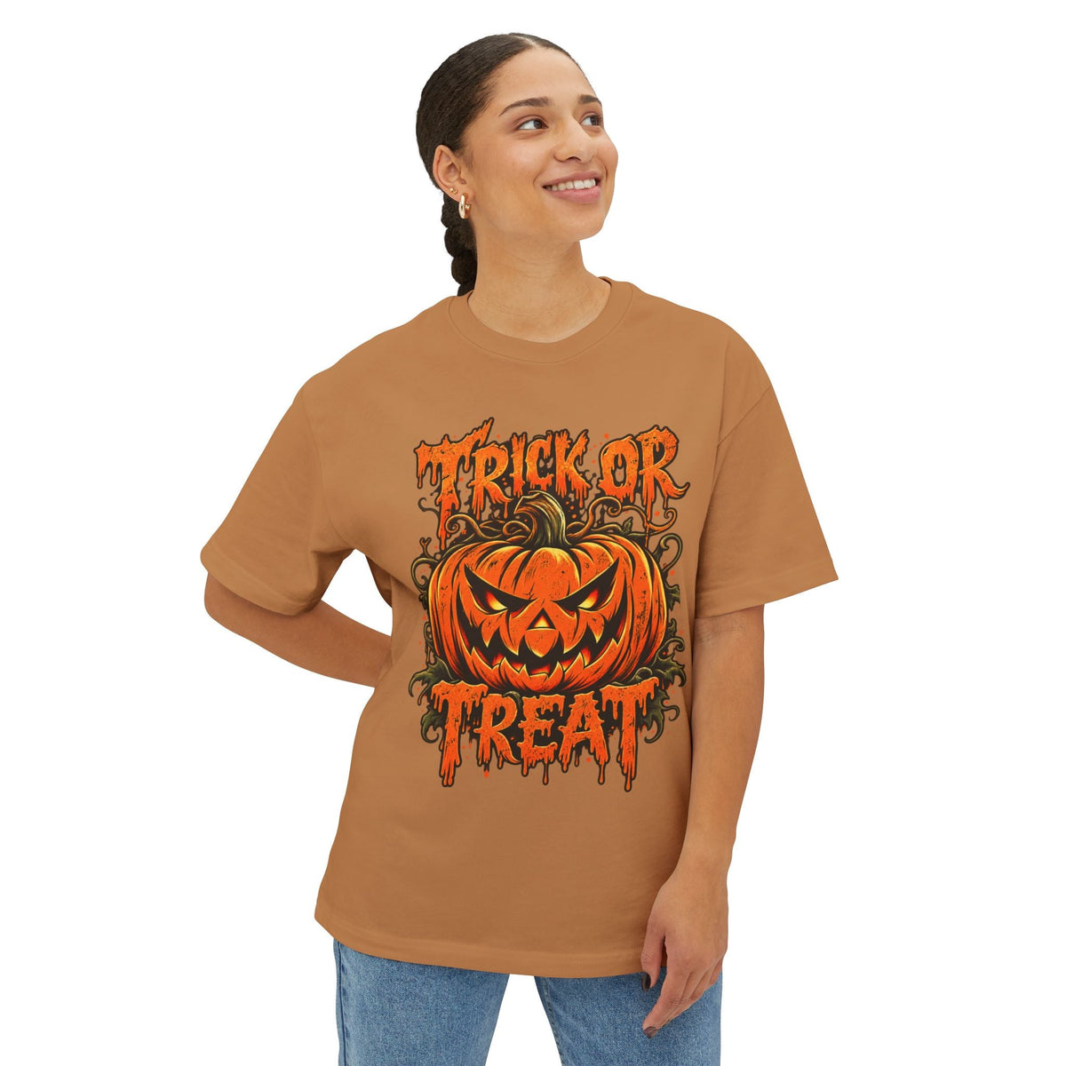 Trick or Treat Unisex Oversized Boxy Tee image 17