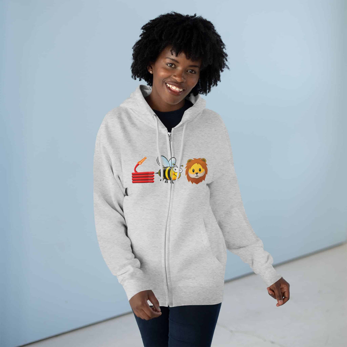 Bee Unisex Zip Hoodie image 5
