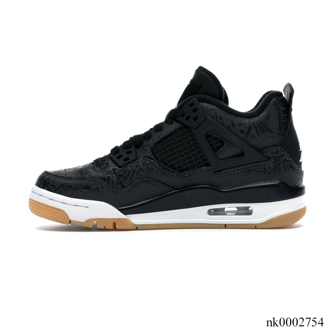 AJ 4 Retro Laser Black Gum Shoes Sneakers - nk0002754 image 1