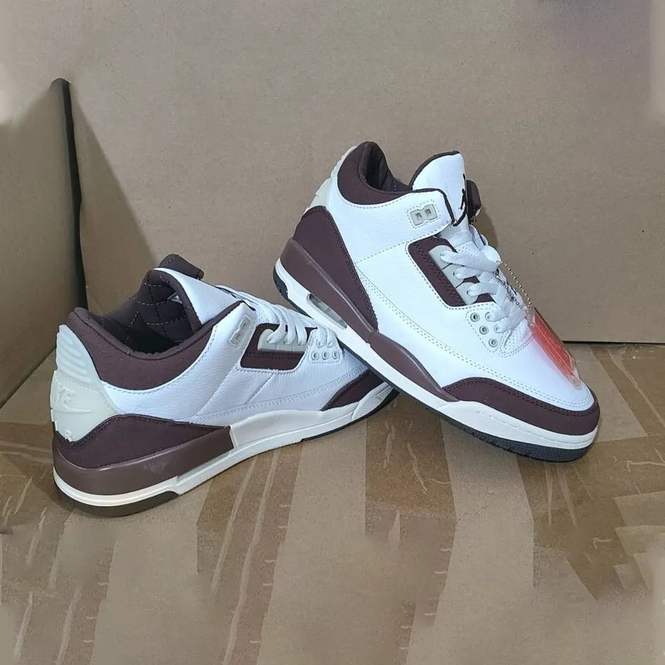 AJ 3 x A Ma Maniere "Burgundy Crush" Shoes Sneakers - nk0003929 image 3