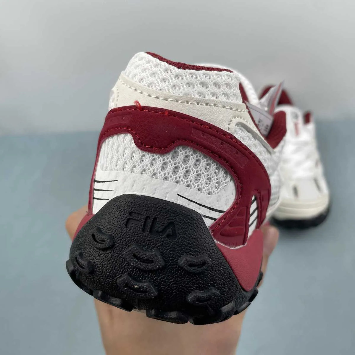 FL Echappe 2 White and Wine-Red Shoes Sneakers - nk0005392 image 12