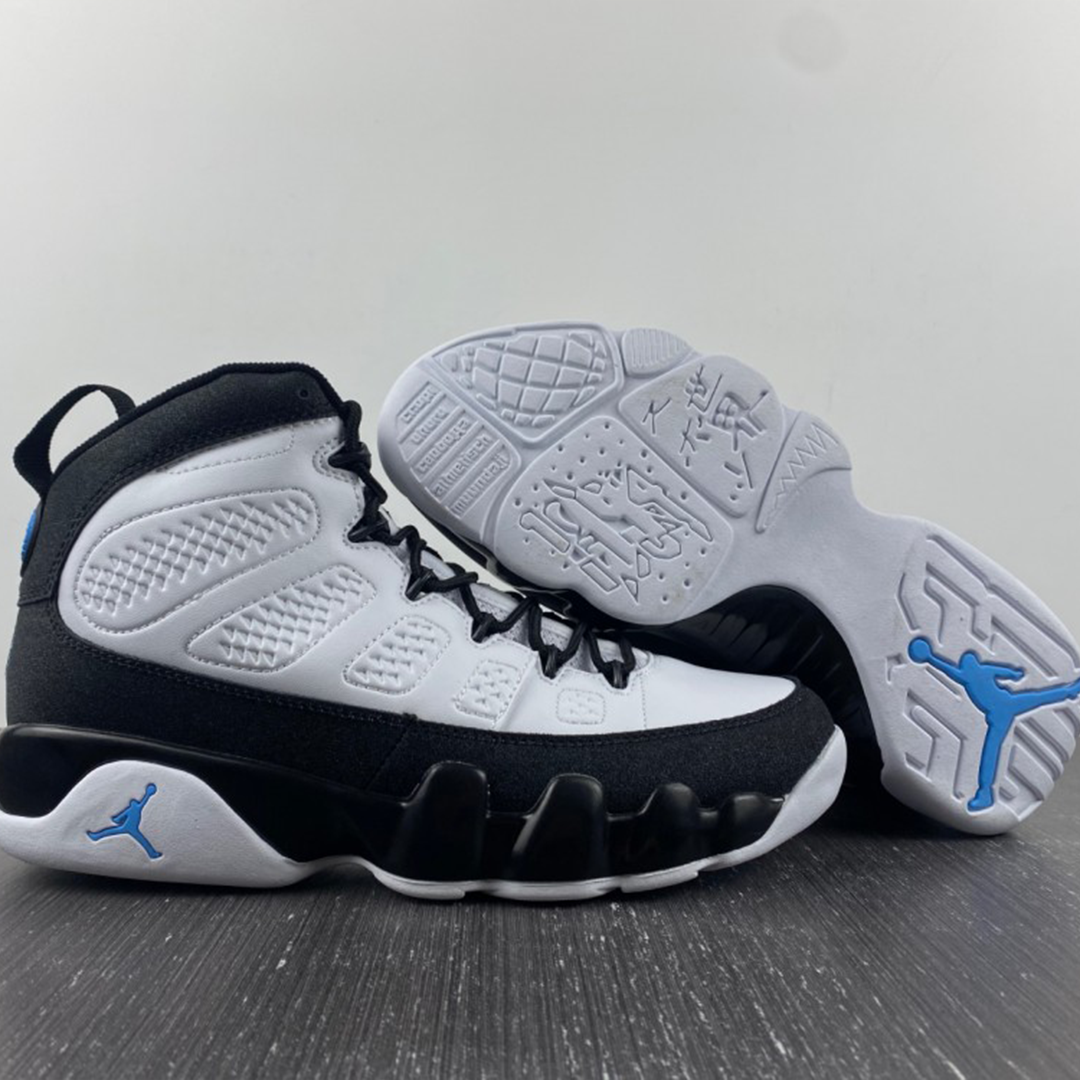 AJ 9 Black University Blue Shoes Sneakers - nk0000819 image 13