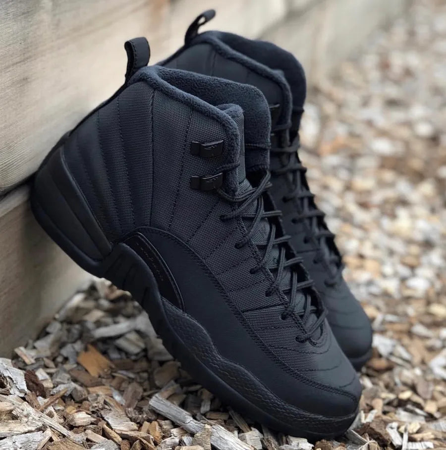 AJ 12 Retro Winterized Triple Black Shoes Sneakers - nk0001781 image 2