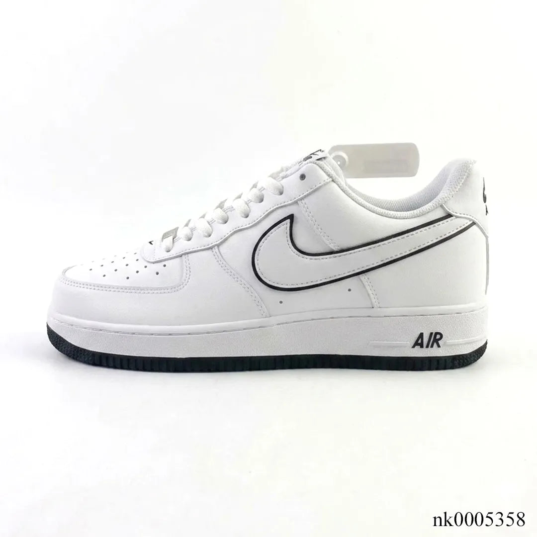 AF 1 '07 Low "White Black Outline Swoosh" Shoes Sneakers - nk0005358 image 1
