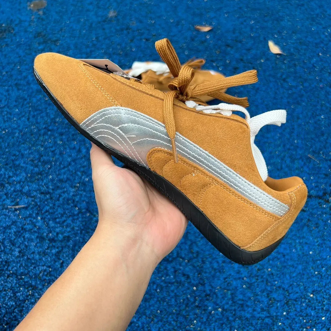 PM Speedcat Lace-up Honey Silver Shoes Sneakers - pm0000013 image 3