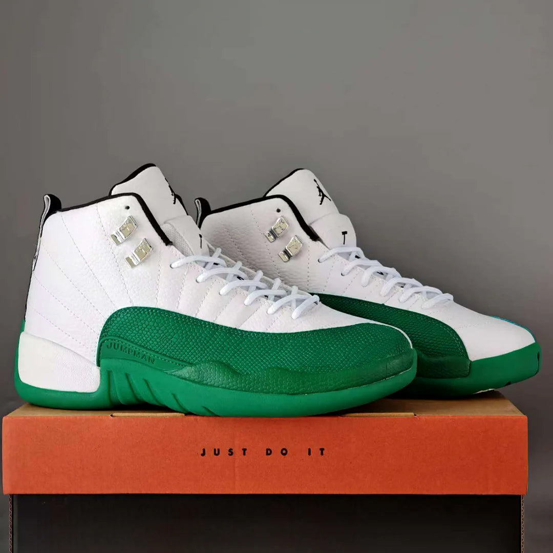 AJ 12 Bucks White Green Shoes Sneakers - nk0004699 image 3