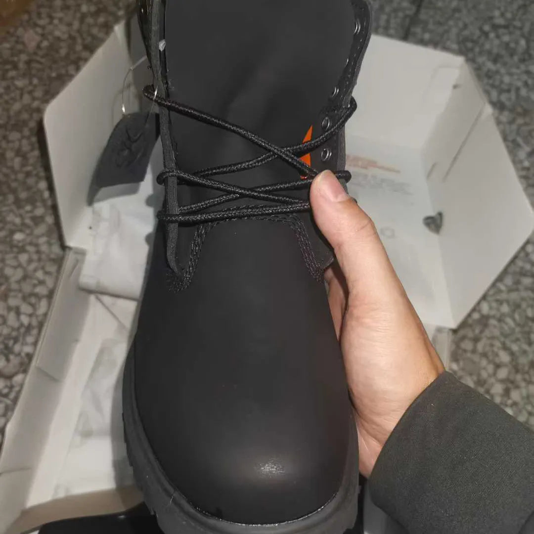 TBL 6 Inch Classic Waterproof Boot Wide ‘Black Nubuck’ Shoes Sneakers - nk0005468 image 2