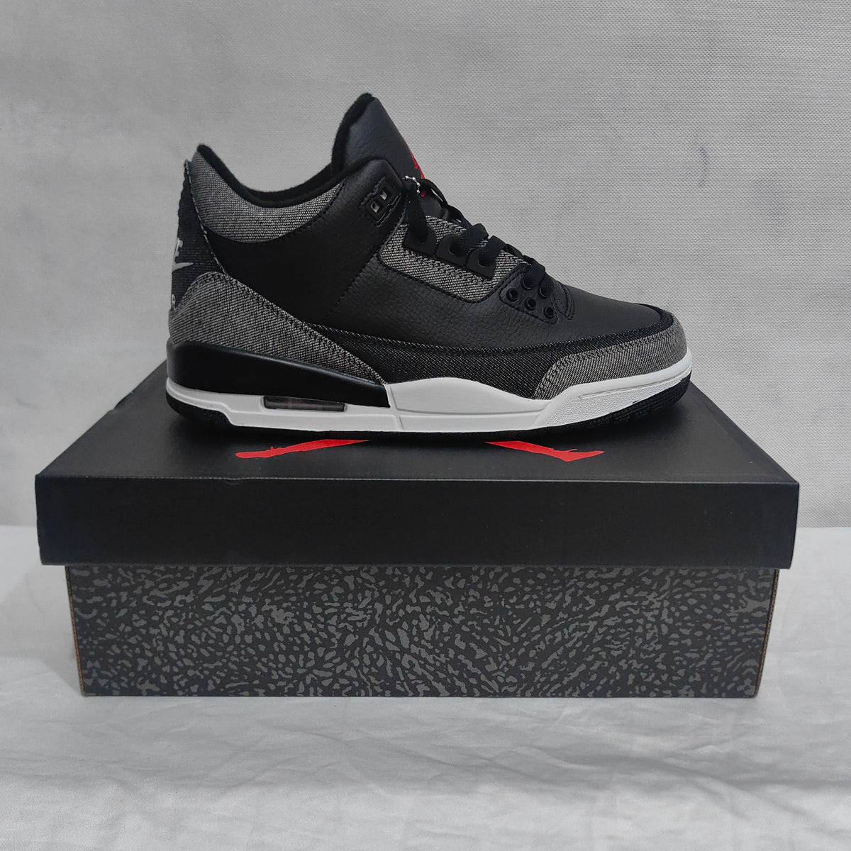 Levi’s x AJ 3 Black Denim Shoes Sneakers – nk0005001 image 16
