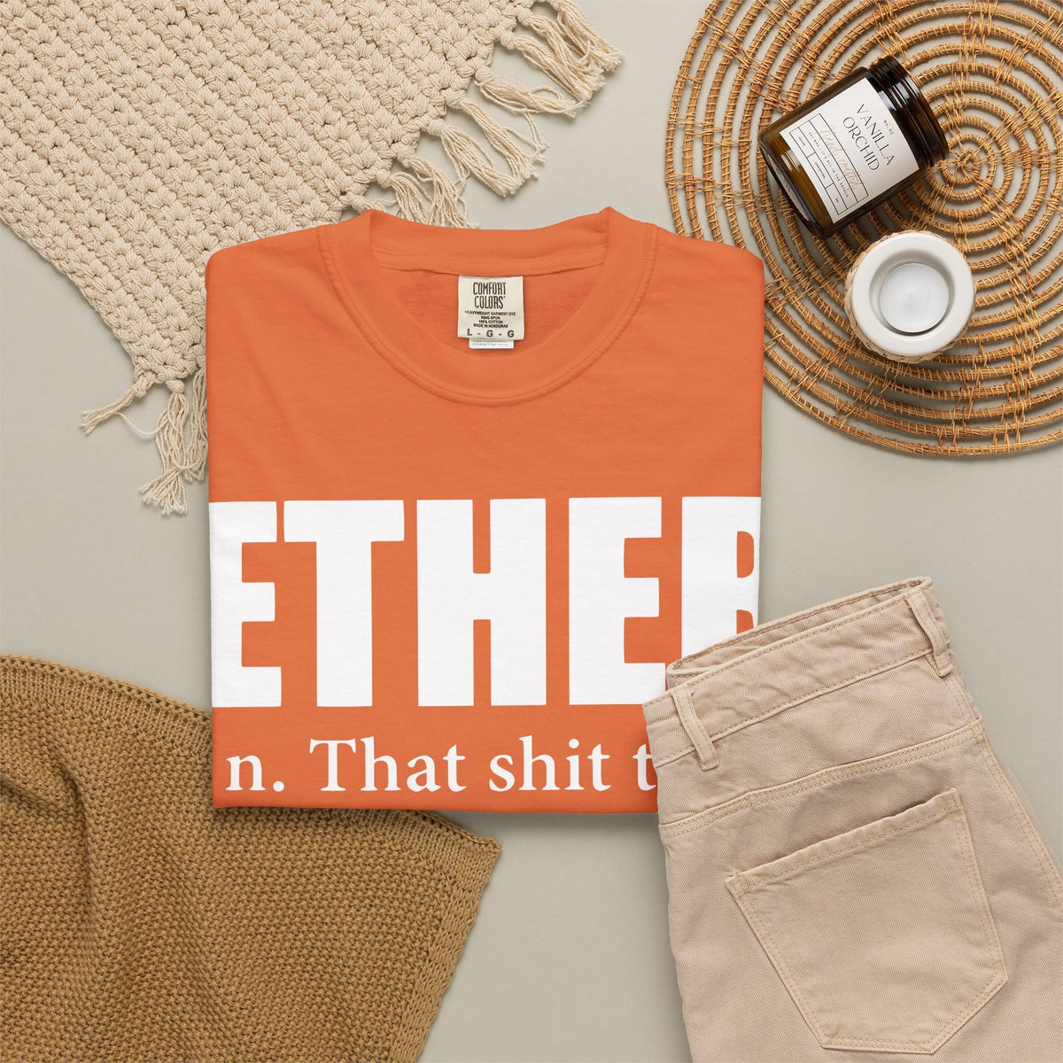 Ether Unisex Garment-Dyed T-shirt image 15