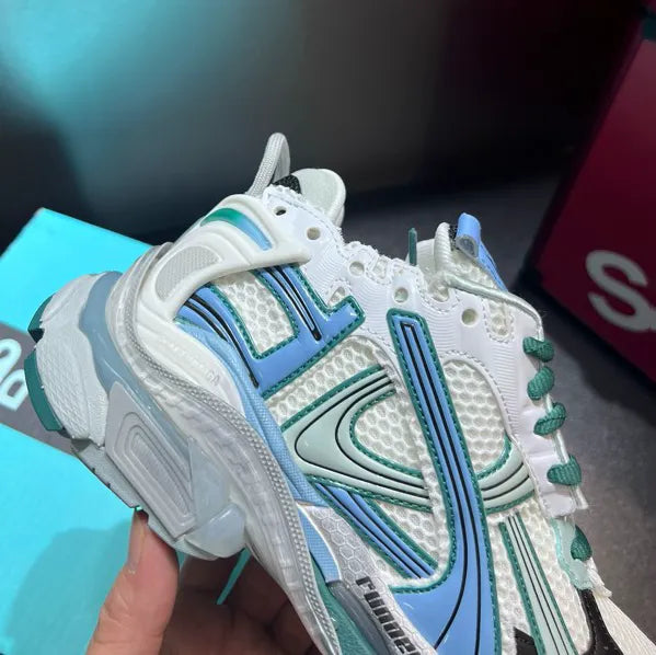 BLCG Runner White Teal Green Blue Shoes Sneakers - bl0000034 image 9
