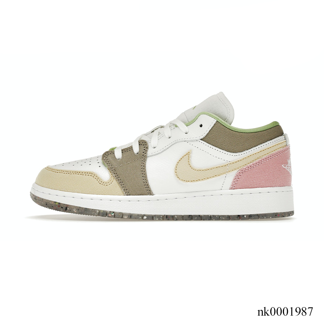 AJ 1 Low Pastel Grind Vivid Green Shoes Sneakers - nk0001987 image 1