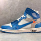 OW x AJ 1 High OG UNC Shoes Sneakers – nk0000009 image 9