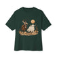 Halloween Cowboy Unisex Oversized Boxy Tee - Forest, XL image