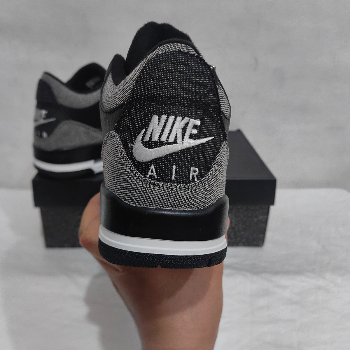 Levi’s x AJ 3 Black Denim Shoes Sneakers – nk0005001 image 9