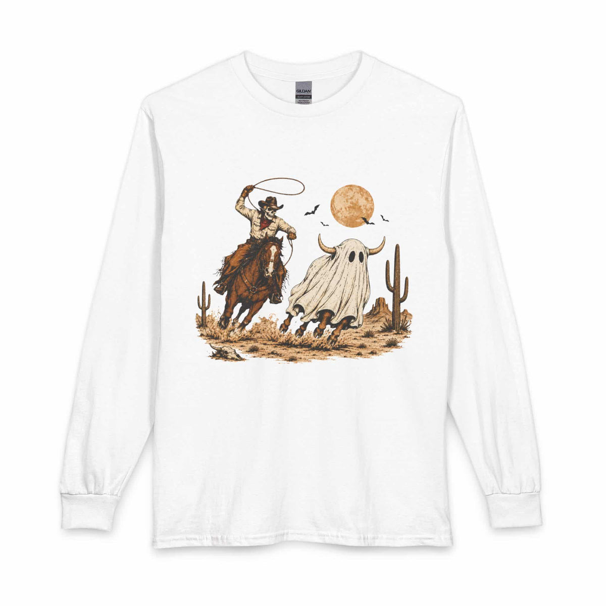 Halloween Cowboy Long Sleeve T-Shirt image