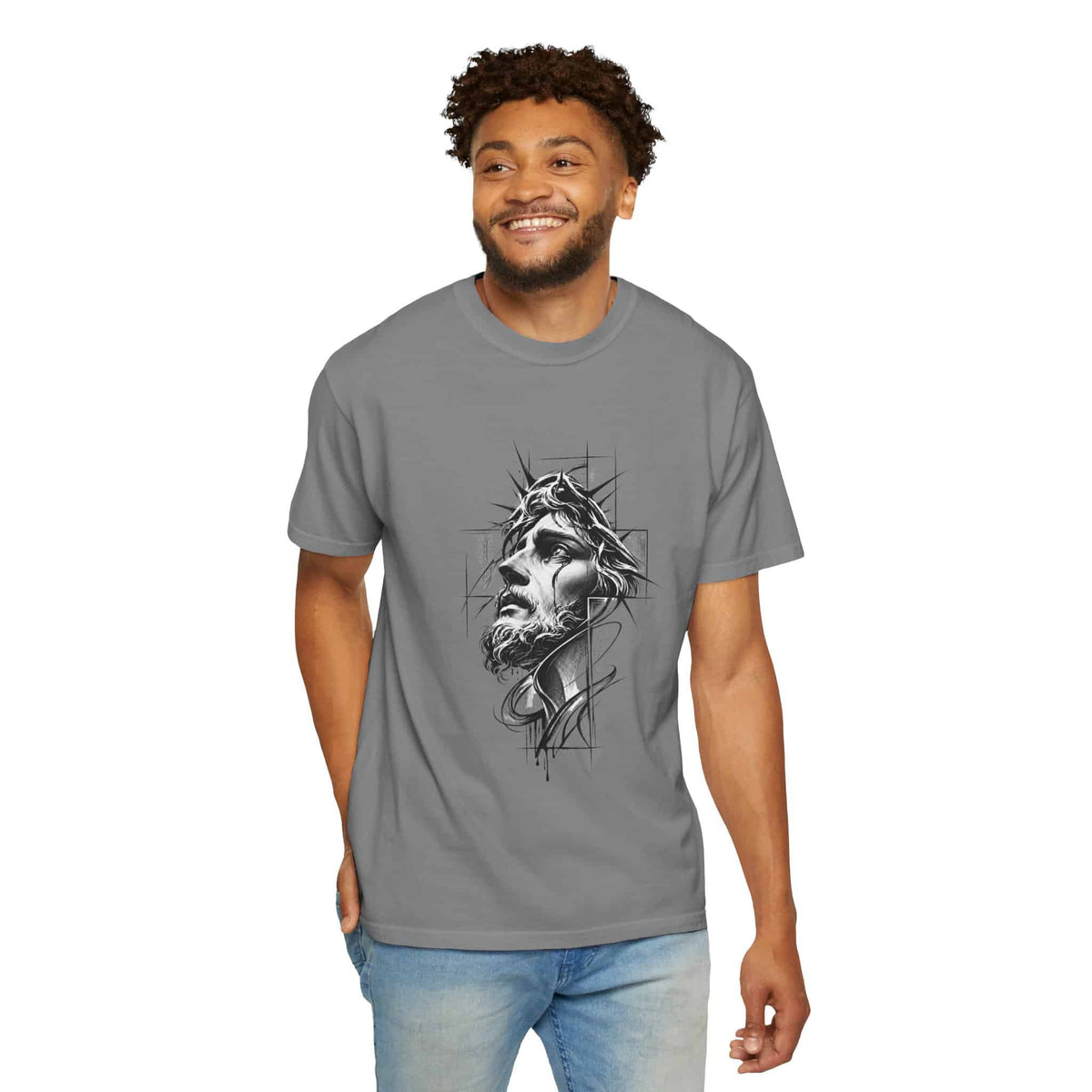 Crown of Faith 1 Unisex Garment-Dyed T-shirt image 66
