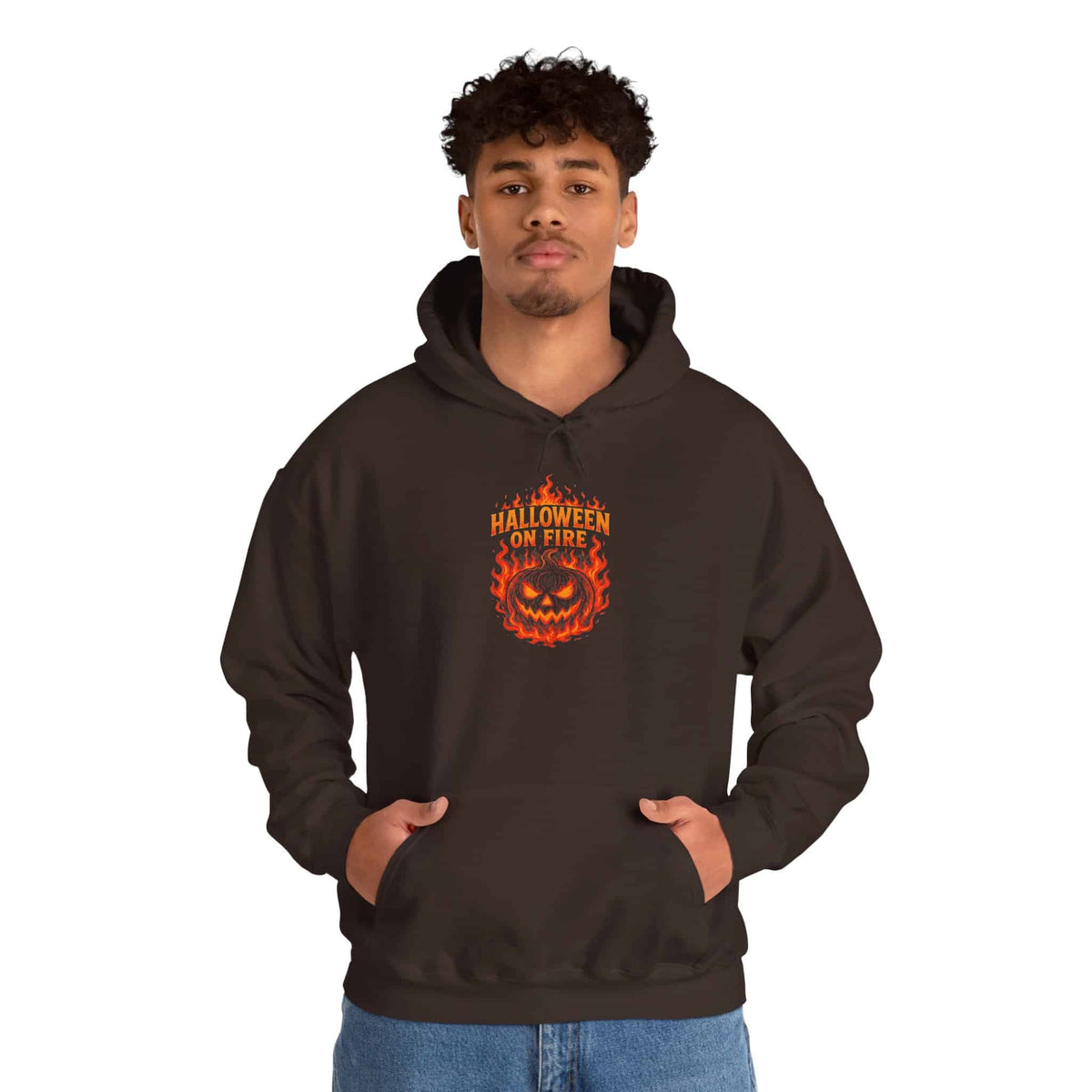 Halloween on Fire Hooded Sweatshirt image 37