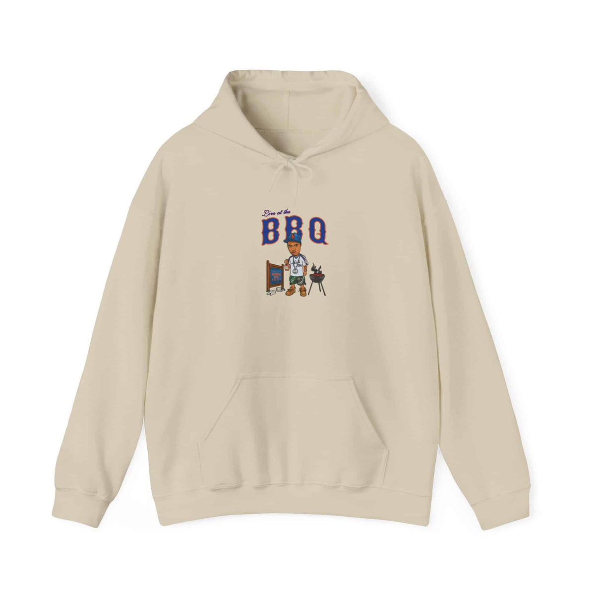 Rap Nas Live At The BBQ Hooded Sweatshirt image
