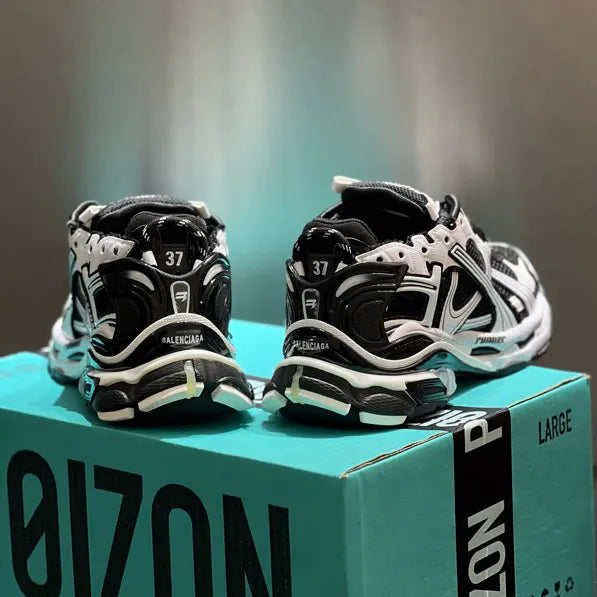 BLCG Runner White Black Shoes Sneakers - bl0000036 image 4