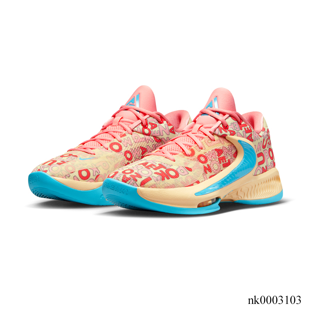 Zoom Freak 4 Letter Bros Vanilla Lightning Shoes Sneakers - nk0003103 image 3
