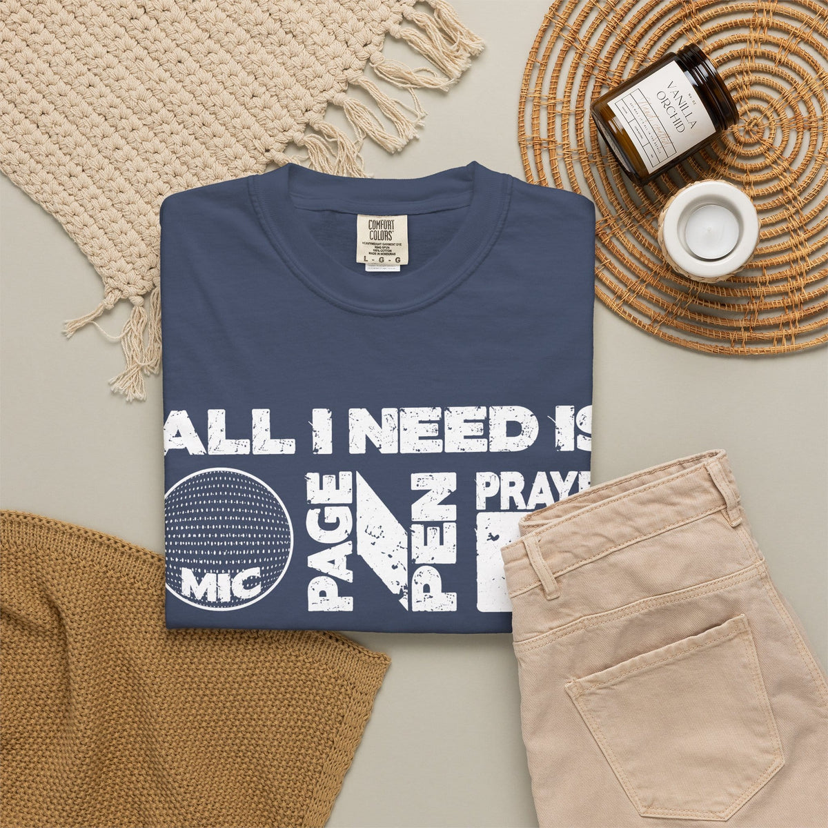 ALL_I_NEED_IS Unisex Garment-Dyed T-shirt image 39