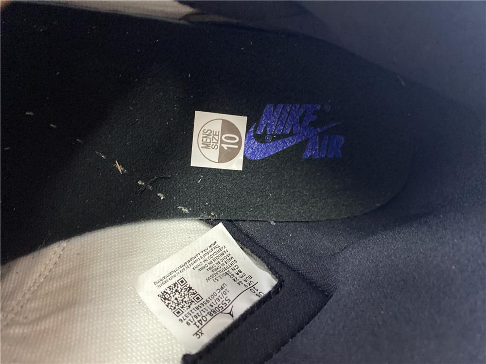AJ 1 Retro High Black Game Royal Shoes Sneakers - nk0000685 image 12