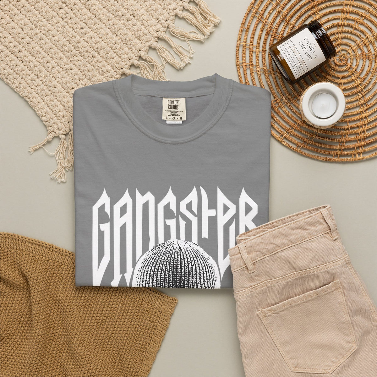 Gangster Mask Unisex Garment-Dyed T-shirt image 31