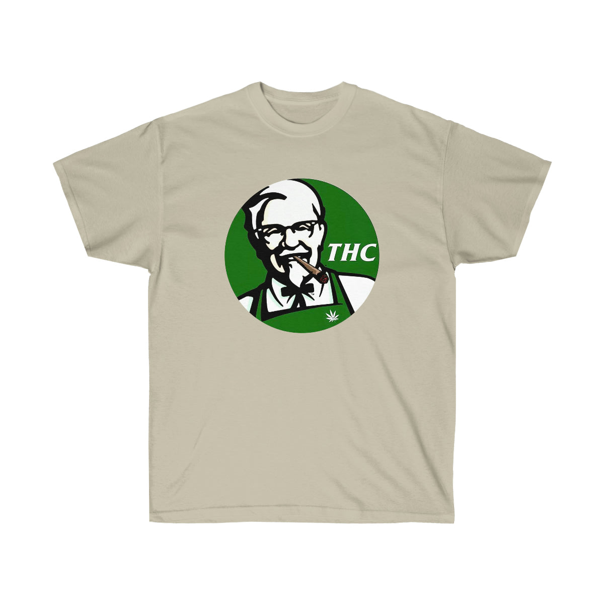 THC King Green Men T-Shirt - Sand, 3XL image