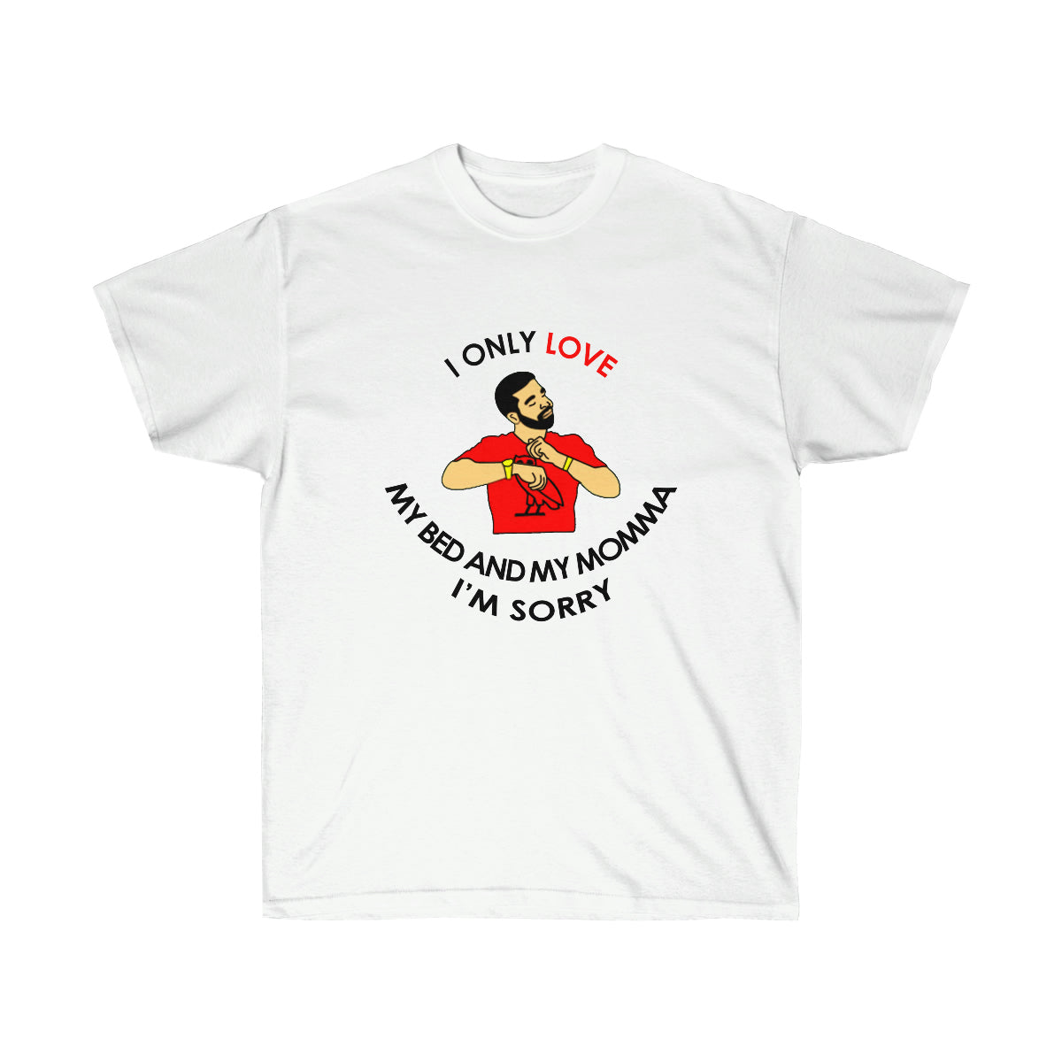 Rap My Bed and My Momma Men T-Shirt - White, S image