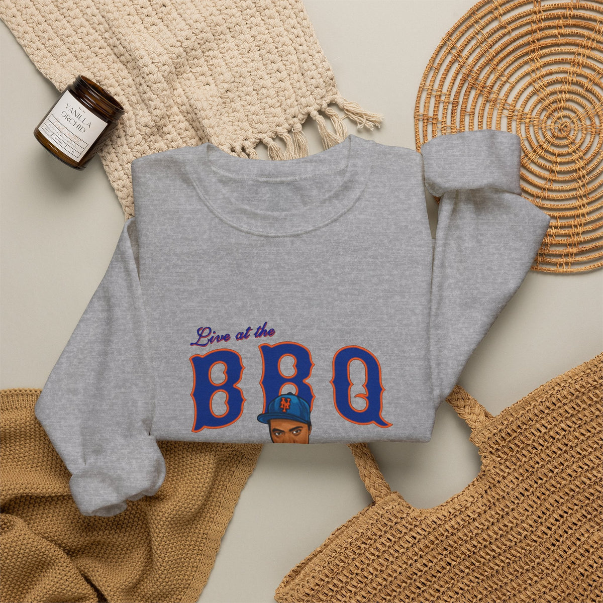 Rap Nas Live At The BBQ Crewneck Sweatshirt image 19