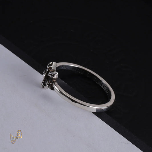 CH Silver Cross Start Ring – CH0083