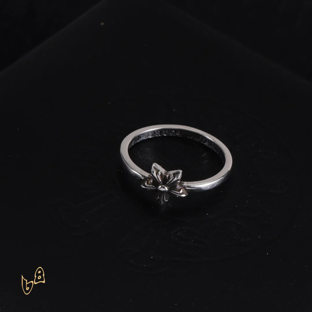 CH Silver Cross Start Ring – CH0083