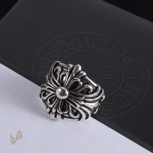 CH Cross Flower Ring – CH0091
